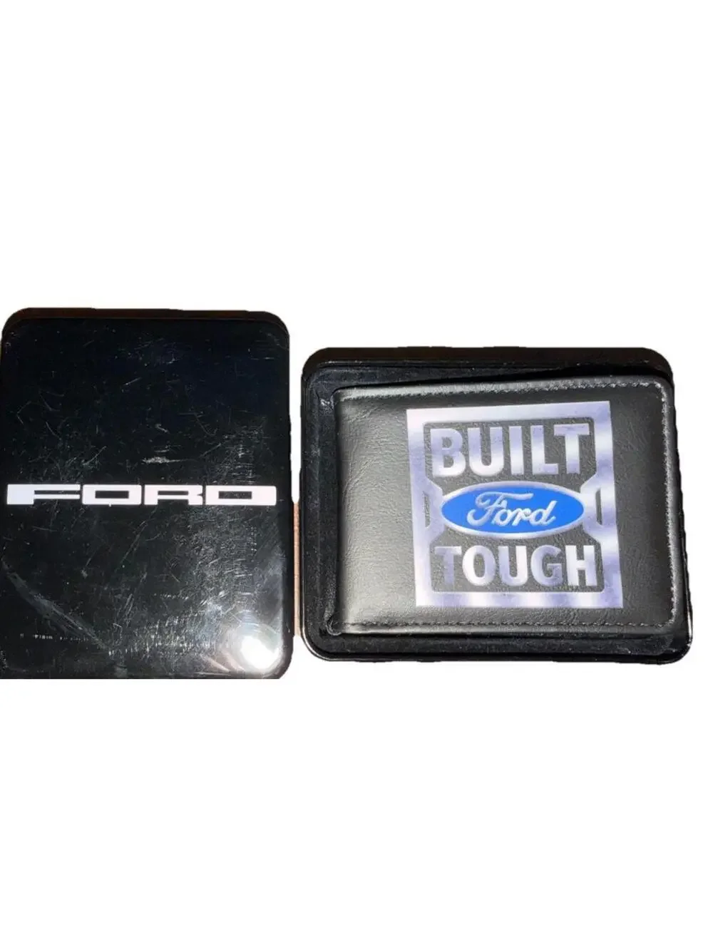 Buckle-Down Men's Bi-fold Wallet Built Ford Tough Black